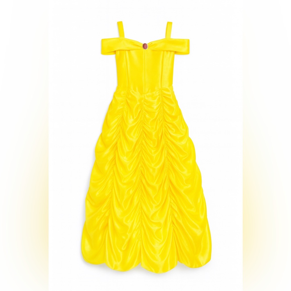 Beauty and the Beast Belle Inspired Yellow‎ Gold Ball Gown Dress Girls Size 10